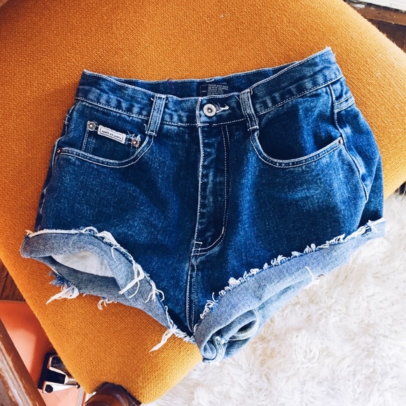 Pants - French Distressed Denim Boyfriend Shorts B247